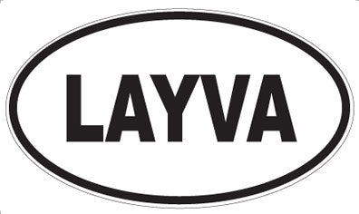 LAYVA - Oval Sticker