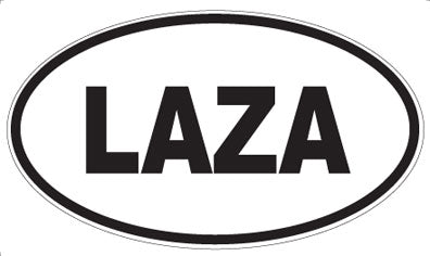 LAZA - Oval Sticker