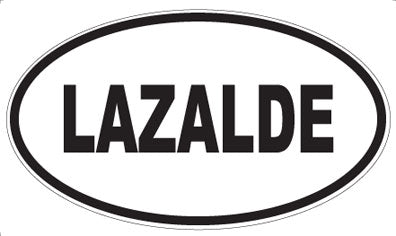 LAZALDE - Oval Sticker