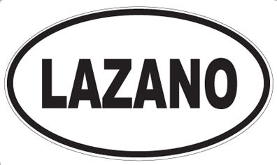 LAZANO - Oval Sticker