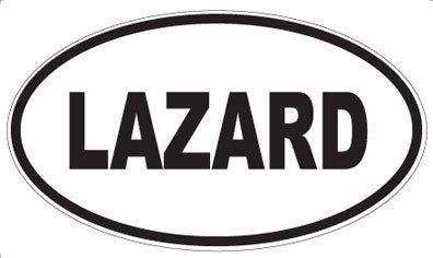 LAZARD - Oval Sticker