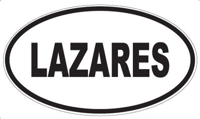 LAZARES - Oval Magnet