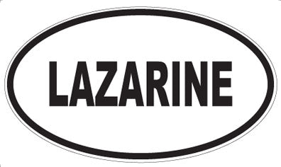 LAZARINE - Oval Sticker