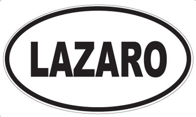 LAZARO - Oval Sticker