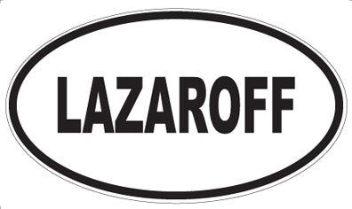 LAZAROFF - Oval Sticker