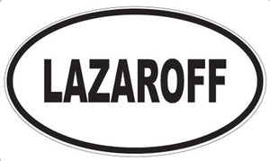 LAZAROFF - Oval Sticker