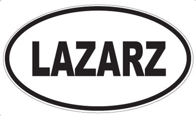 LAZARZ - Oval Sticker