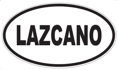 LAZCANO - Oval Sticker