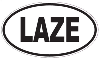 LAZE - Oval Sticker