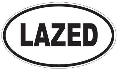 LAZED - Oval Magnet