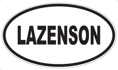 LAZENSON - Oval Sticker