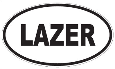 LAZER - Oval Sticker