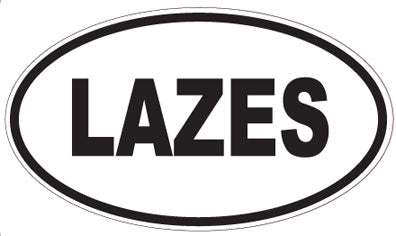 LAZES - Oval Sticker