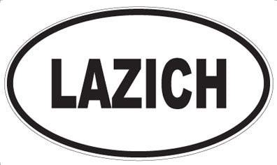 LAZICH - Oval Sticker