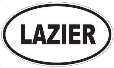 LAZIER - Oval Sticker