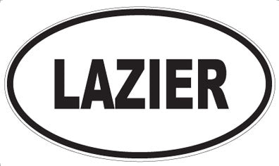 LAZIER - Oval Magnet