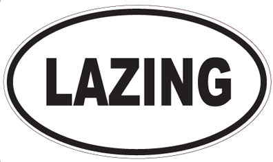 LAZING - Oval Sticker