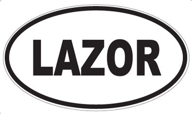 LAZOR - Oval Magnet