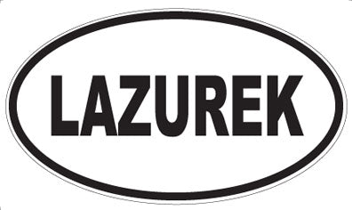 LAZUREK - Oval Magnet