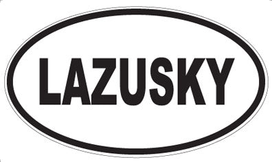 LAZUSKY - Oval Sticker