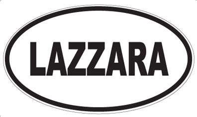 LAZZARA - Oval Magnet