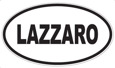 LAZZARO - Oval Sticker