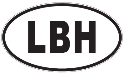 LBH - 3 Letter Initials Oval Magnet