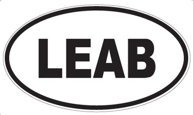 LEAB - Oval Sticker