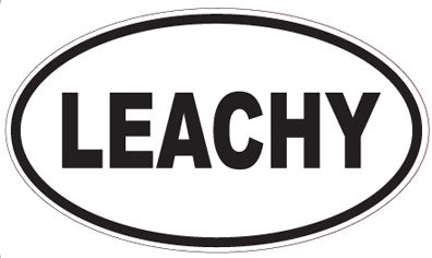 LEACHY - Oval Sticker