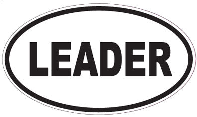 LEADER - Oval Sticker
