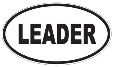 LEADER - Oval Magnet