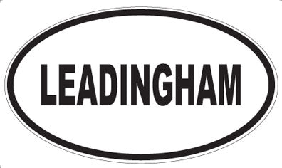 LEADINGHAM - Oval Sticker