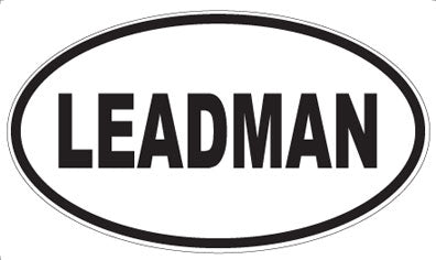 LEADMAN - Oval Magnet