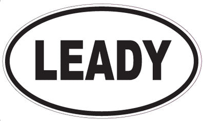LEADY - Oval Sticker