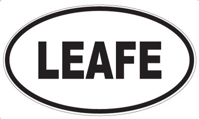 LEAFE - Oval Sticker