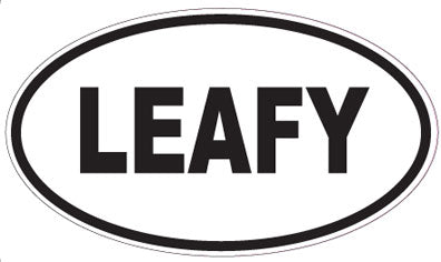LEAFY - Oval Sticker