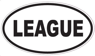 LEAGUE - Oval Sticker