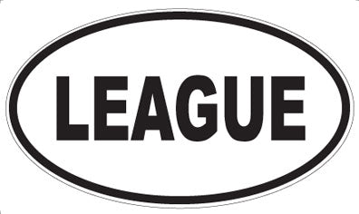 LEAGUE - Oval Magnet