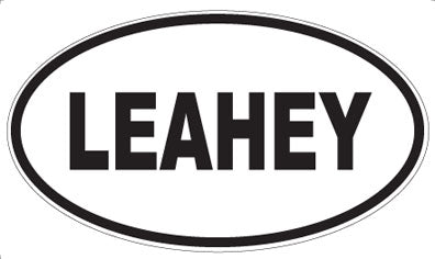 LEAHEY - Oval Magnet