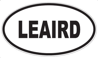 LEAIRD - Oval Sticker