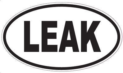 LEAK - Oval Sticker
