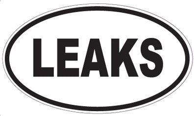 LEAKS - Oval Sticker