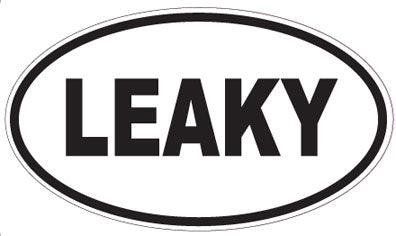 LEAKY - Oval Magnet