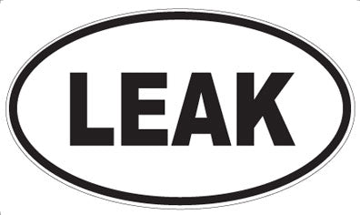 LEAK - Oval Magnet