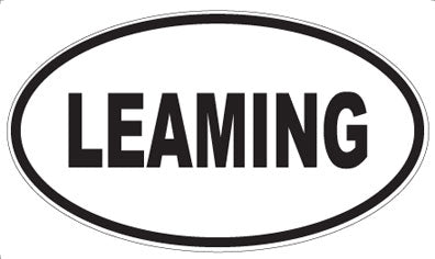 LEAMING - Oval Sticker
