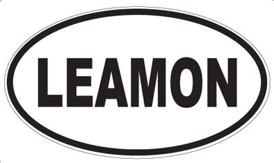 LEAMON - Oval Magnet