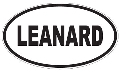 LEANARD - Oval Magnet
