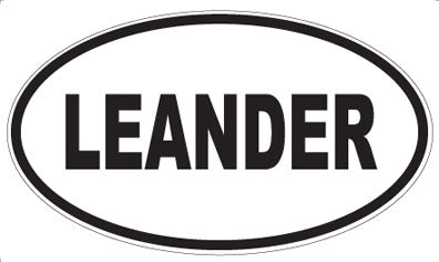 LEANDER - Oval Magnet