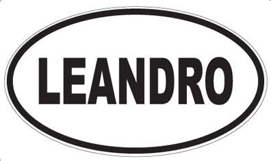 LEANDRO - Oval Magnet