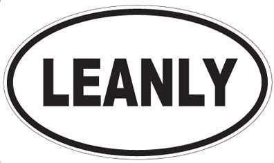LEANLY - Oval Sticker